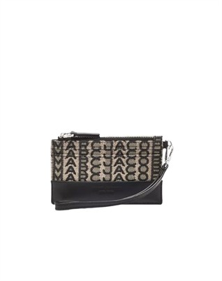 The Monogram Top Zip Wristlet Pung